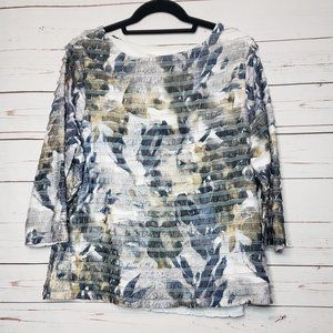 Coldwater Creek Watercolor Floral Top